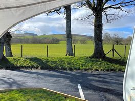 Not looking at the back end of another caravan - all pitches face the fields