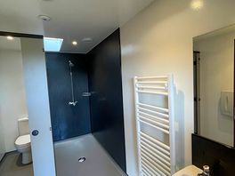 One of the family shower rooms