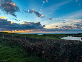 Sunset overlooking the sea