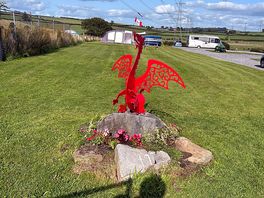 Entrance to the electric pitch field.