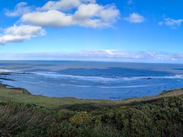 Panoramic from edge of site.