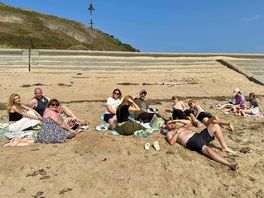 Group pic on westshore beach llandudno