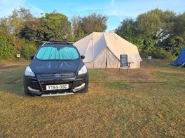 Tent during the day
