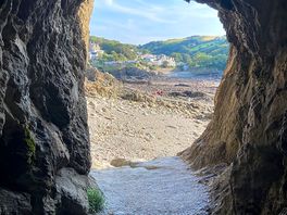 One of the amazing caves at the local beach.