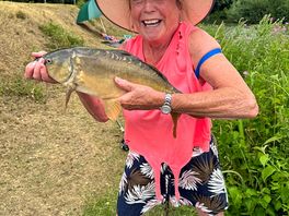 The wife’s first catch.