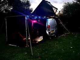 Our set up in the evening. just perfect!