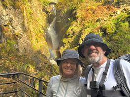 Exploring the waterfalls while at the lakes