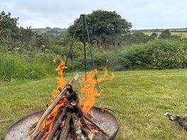 Firepit and a view