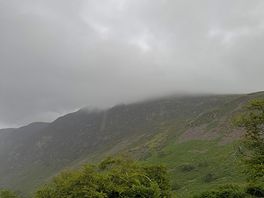 Fog coming over the peaks