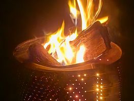 Fire pit hire along with logs and firelighters