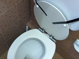 Schlecht gelöste toilette