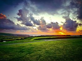 Sunset with a beautiful view