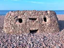 Ww2 pillbox on the harbour beach