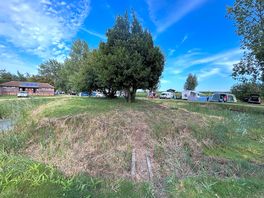 Island and moat in campsite