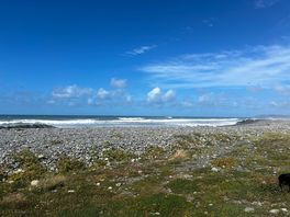 Tide’s in! the beach at borth with incredible white topped waves