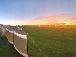 Sun set on site
