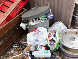 Shame no upkeep on rubbish bins