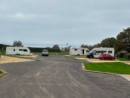 View from the touring site with sea in background