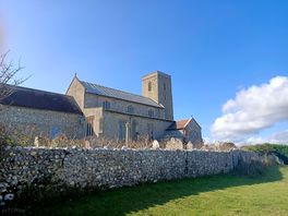Church on site next to touring field