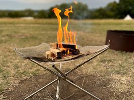 Welcomed fire pit