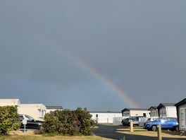 Rained a lot but greeted with beautiful rainbow
