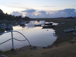 The weir at dusk