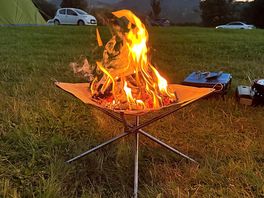 Lovely evening with camp fire
