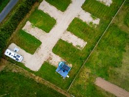 Overhead view of the site