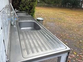 Outside washing up area