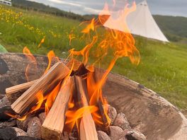 Lovely fire in a beautiful place