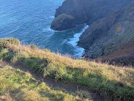 Coastal walk from the site