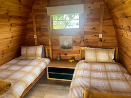 Inside of the pod was so clean and homely!