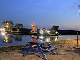 The ferry at night