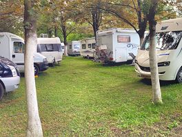 Stop for campers, caravans and cars