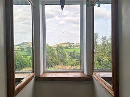Lovely window view on the toilet/shower block
