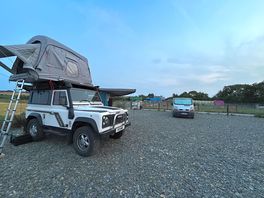 Flat hard standing suitable for rooftop tents, motorhomes, camper vans and cars camping.