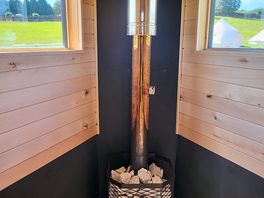 Inside sauna