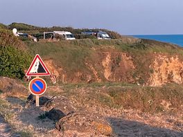 Cliff top camping