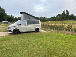 Nice level pitch, plenty of space, easy hook up