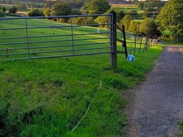 My evening walk coming back from showers.