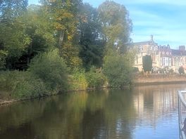 View from boat into york