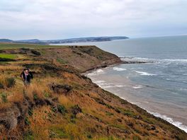 Seaside view from crows nest caravan park