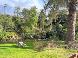 River picnic area in park