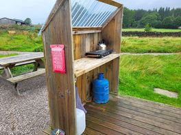 Outdoor cooking facilities.