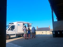 The fish and chip van