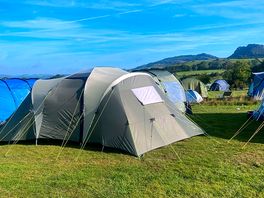 Blue skies over the roaches.