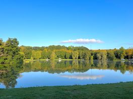 Ein blick vom stellplatz direkt am see