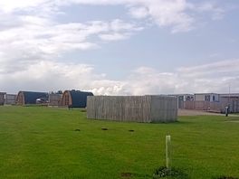 The toilet/showers and washing cabins. there are two dedicated disabled toilet units.