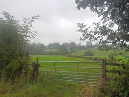 Route to tissington straight across from the site.