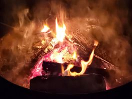 Provided fire pits with cooking great was amazing
